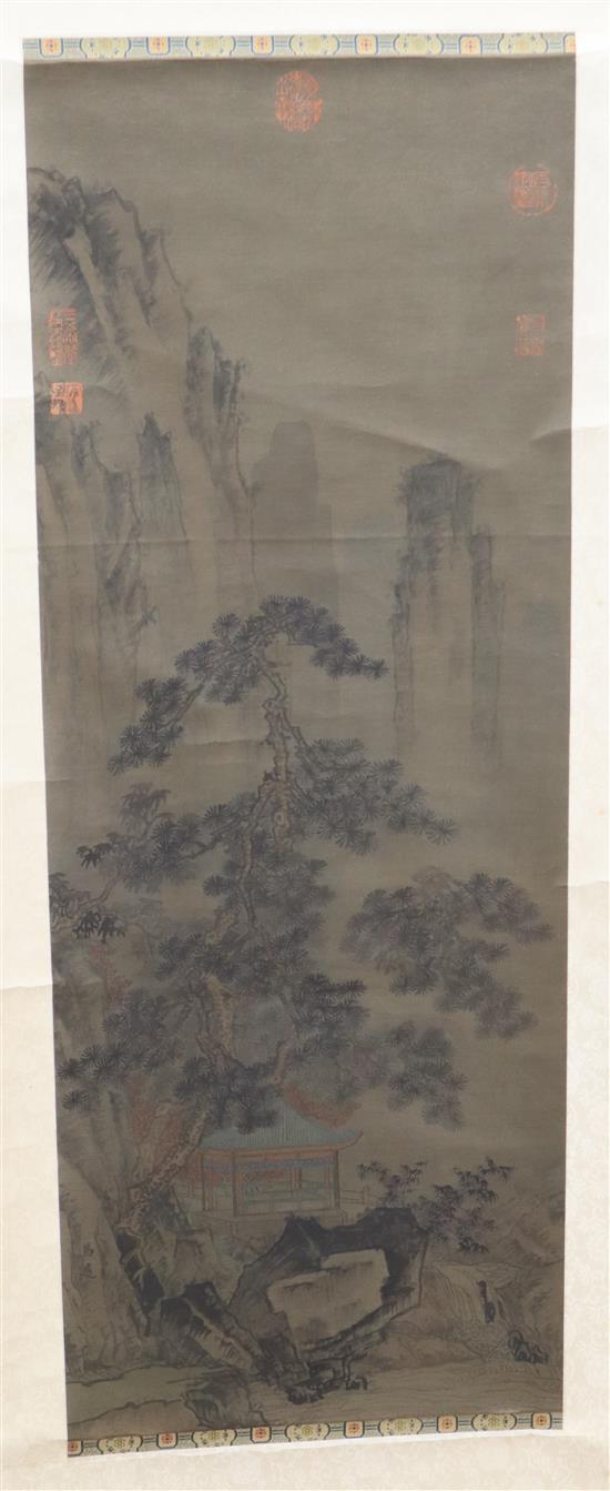 Two Chinese scroll paintings